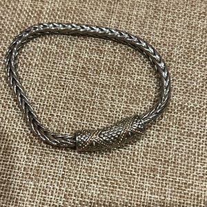 Two Toned magnetic clasp bracelet